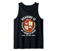Leggere è Il Mio Libro Preferito del Club di Lettura Varsity Sport Canotta