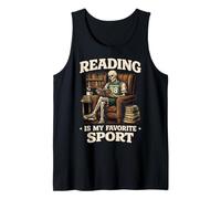 Leggere è Il Mio Preferito Sport Skeleton Bookworm Book Lover Canotta
