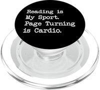 Leggere è il mio sport Page Turning Is Cardio Reader Quotes PopSockets PopGrip per MagSafe