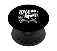 Leggere è il mio superpotere amante dei libri PopSockets PopGrip Adesivo