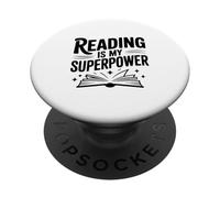 Leggere è il mio superpotere amante dei libri PopSockets PopGrip Adesivo