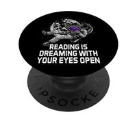 Leggere è sognare con gli occhi aperti topo di biblioteca PopSockets PopGrip Adesivo