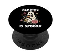 Leggere è spettrale lettori e insegnanti di topi di biblioteca di Halloween PopSockets PopGrip Adesivo