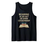 Leggere è Un atto di buona cittadinanza Amante dei Libri patriottici Canotta