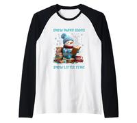 Leggere la Neve così Tanti Libri Natale Neve Poco Tempo Maglia con Maniche Raglan