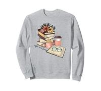 Leggere Libri Bere caffè Divertente per Le Donne Felpa