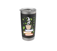 Leggere libri e bere il tè Bicchiere termico in acciaio inox doppia parete