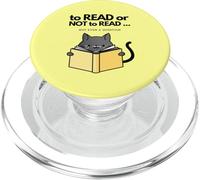Leggere o non divertente gatto leggere un libro misterioso accogliente PopSockets PopGrip per MagSafe