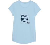 Leggere, Scrivere, insegnare: Educatori ispiratori e Amanti dei Libri Maglietta, Ragazze, Celeste, M