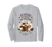 Leggere tra i Sentimenti Lettori Fantasma Halloween Maglia a Manica
