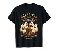 Leggere tra i Sentimenti Lettori Fantasma Halloween Maglietta