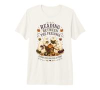 Leggere tra i Sentimenti Lettori Fantasma Halloween Maglietta Premium