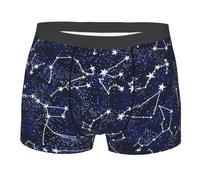 Leggeri Boxer Slips Glow in The Dark Midnight,Traspirante Intimo Maschile da Uomo Vita Elastica Mutande