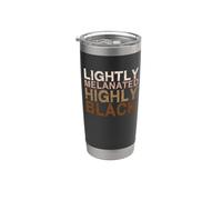 Leggermente melanato Hella Black History Melanina African Pride Bicchiere termico in acciaio inox doppia parete