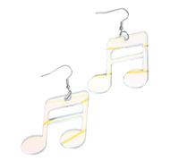 Leggero Acrilico Note Musicali A Forma Di Pendente Orecchini Alla Moda Orecchini Per Le Donne Ragazze Fatti A Mano, Taglia unica, come descritto