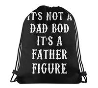 Leggero Borsa Coulisse It's Not A Dad Bod It's A Father Figure Gym Sack Fashion Sacca Sportiva per All'Aperto Uomo Nuoto 36X42Cm