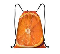 Leggero Borsa Coulisse Orange Zainetto con Coulisse Sacchetto Sportivo per Yoga Sport Uomo 36X42cm
