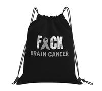 Leggero Borsa da Nuoto Fuck Brain Cancer Awareness Gray Ribbon Grande capacità Borsa per Palestra 36x42cm per Spiaggia,attività per Bambini,Palestra