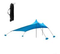 Leggero e portatile per tenda a baldacchino da spiaggia, goditi una giornata rilassante sotto un paralume protettivo (blu)