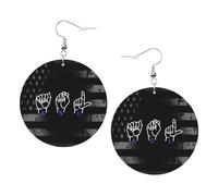 Leggero Orecchini Donna Pendenti American Sign Language Orecchino da Donna Confortevoli Orecchini Pendenti Lunghi per Festa della mamma Decorazioni Bambina