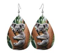 Leggero Orecchini Donna Pendenti Hugging Tree Koala Print Ciondolo Orecchio Confortevoli Orecchini Pendenti Lunghi per Festa della mamma Festa Bambina
