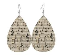 Leggero Orecchini Donna Pendenti Music Note Print2_1_1 Ciondolo Orecchio Confortevoli Orecchini Pendenti Lunghi Per Compleanno Festa Festa Della Mamma