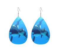 Leggero Orecchini Donna Pendenti Orca Killer Whales Orecchino da Donna Confortevoli Orecchini Pendenti Lunghi per Decorazioni Festa della mamma Compleanno