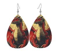 Leggero Orecchini Dragon Fire Retro Moon Orecchino da Donna Confortevoli Orecchini Pendenti Lunghi per Festa della mamma Festa Vacanze
