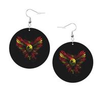 Leggero Orecchini Eagle North Macedonia Flag Orecchino da Donna Confortevoli Orecchini Pendenti per Festa della mamma Vacanze Decorazioni