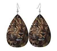 Leggero Orecchini Pendenti Donna Brown Leopard Image Waterdrop di Orecchino Confortevoli Orecchini Pendenti Lunghi per Bambina Decorazioni Vacanze