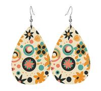 Leggero Orecchini Retro Groovy Abstract Icons Orecchino Da Donna Confortevoli Teardrop Orecchini Per Decorazioni Bambina Festa