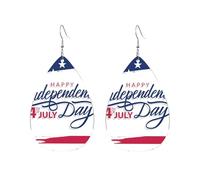 Leggero Orecchini Usa Flag 4th July Independence Day Orecchino da Donna Confortevoli Orecchini Pendenti Lunghi per Decorazioni Compleanno Bambina