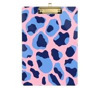 Leggero Pesca Blu Leopard Print mini Nursing Appunti Plastica per Polizia Ufficio Infermiera Allenatori di Calcio Dimensioni 9 x 12.5 Tabla para escribir