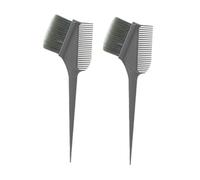 Leggero Pettine in plastica for capelli estesi for colorazione e styling Spazzola for capelli districante Pettine a coda a punta morbida multifunzionale multifunzionale(Grey,2 pcs)