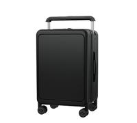 Leggero Valigia da viaggio con maniglia larga, valigia con ruote girevoli di grande capacità, impermeabile e spessa, con password TSA (unisex)(Green)