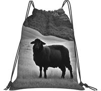 Leggero Zaino Sportivo Cute Sheep Lamb Print Portatile Zaino Leggero 36x42cm per Spiaggia,Scuola,Viaggi Brevi