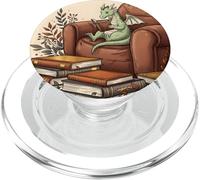 Leggi di più Libri Lettura accogliente del drago carino PopSockets PopGrip per MagSafe