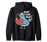Leggi Il Tuo Cuore Fuori bibliotecario Libri Reader Biblioteca Libro Felpa con Cappuccio