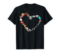 Leggi Il Tuo Cuore Libro d'Amore Lettura Bibliotecario Bookworm Maglietta