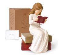 Leggi la Statua Decorativa da Interno, Regalo per Lettori Amanti dei Libri donne, laureati, studenti, insegnanti, Soprammobili Moderni Scolpite a mano per Soggiorno Scrivania Camera da Letto Ufficio