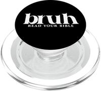 Leggi la tua Bibbia Dio Divertente Bruh Meme Modern Christian Church PopSockets PopGrip per MagSafe