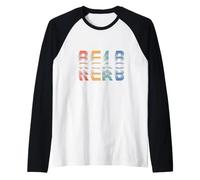 Leggi Le Parole sembrano Girare Pagine Libri Reader Bookworm Maglia con Maniche Raglan