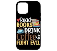 Leggi Libri Drink Coffee Fight Evil Custodia per iPhone 12 mini