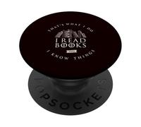 Leggi libri e so cose Amante dei libri PopSockets PopGrip Adesivo