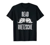 Leggi Nietzsche Philosopher baffi Camicia - Regalo filosofico Maglietta