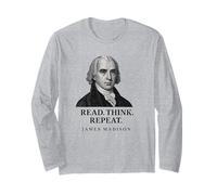 Leggi Pensa Ripeti Saggezza James Madison Maglia a Manica
