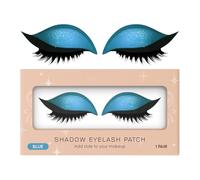 Leggi per ciglia con ombre oculari pigro per ocula per ocula per occhieshi per il trucco (blu)