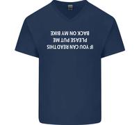 Leggi Questo Divertente Maglietta In Cotone A V Per Uomini Ciclista Bicicletta