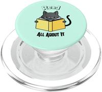 Leggi tutto su di esso Lettura di gatti per gli amanti dei libri PopSockets PopGrip per MagSafe