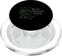 Leggi Un Libro Vietato Rana Lettura Libro Nerd Letteratura Drogato PopSockets PopGrip per MagSafe